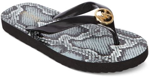 michael kors fur flip flops